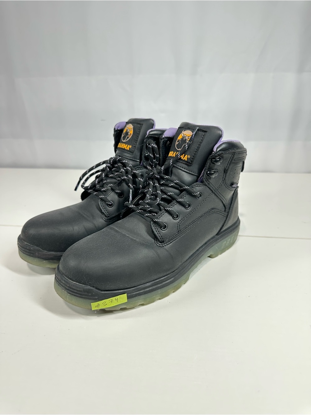 #374 Brahma Women's Combustion 6" Steel Toe Work Boots Size 8.5